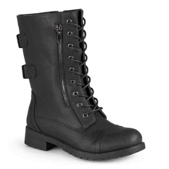 Journee Collection Shoes - ♥️♥️Reduced Kendel Combat/Moto Boots With Pockets Size 9